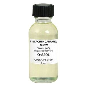 Pistachio Caramel Glow Women's Body Oil Brazilian Sweet Tropical Warm Scent 1 oz